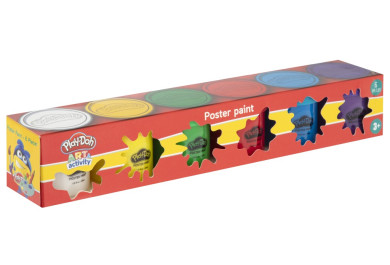 Play-Doh Temperové barvy v kelímku 6x45ml