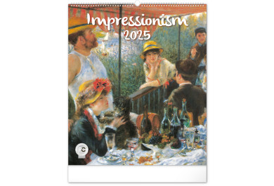Nástěnný kalendář Impresionismus 2025, 48 × 56 cm
