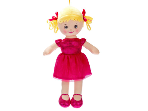 Hadrová panenka Viktorka blondýnka, na baterie česky mluvící, 32cm