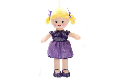 Hadrová panenka Viktorka blondýnka, na baterie česky mluvící, 32cm