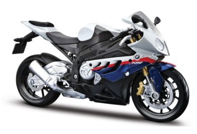 Maisto Motocykl, 2010 BMW S1000RR, bílá, 1:12