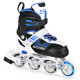 Spokey TONYX Kolečkové brusle, černo-modré, ABEC7 Carbon, vel. 30-33