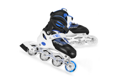 Spokey TONYX Kolečkové brusle, černo-modré, ABEC7 Carbon, vel. 34-37