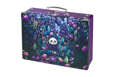 BAAGL Skládací školní kufřík Jungle Panda s kováním