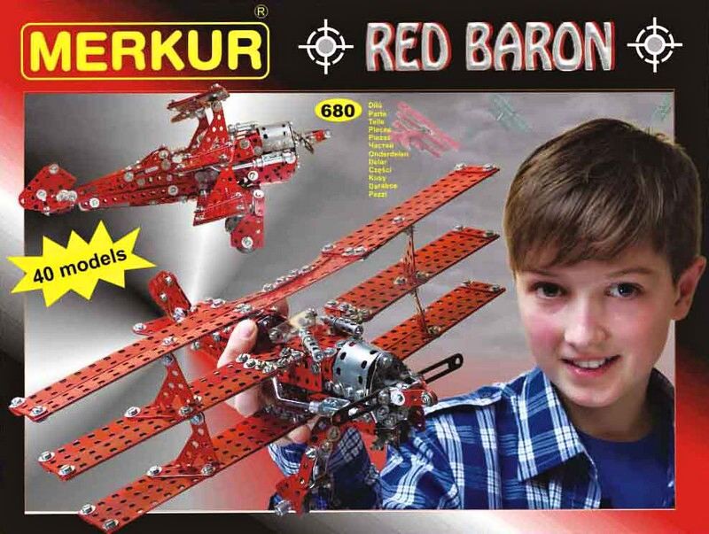 Merkur Red Baron, 680 dílů, 40 modelů