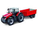 Bburago Farm traktor Messey Ferguson s vlečkou 1:50