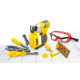 Dětské plastové nářadí Tuff Tools v sadě, sponkovačka, brýle