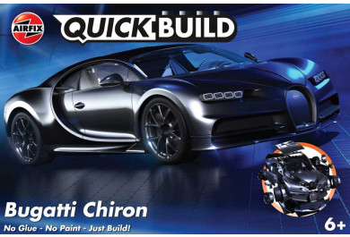 Quick Build auto J6025 - Bugatti Chiron - Black