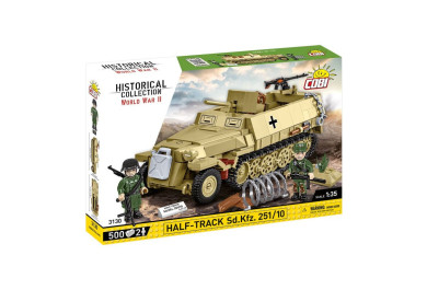 Cobi 3130 II WW Half-Track Sd. Kfz. 251/10, 1:35, 500 kostek