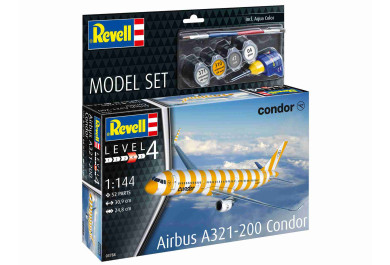 Revell ModelSet letadlo 63788 Airbus A321-200, Condor (1:144)