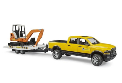 Bruder 2546 Terénní servisní auto RAM s minibagrem