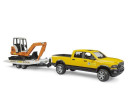 Bruder 2546 Terénní servisní auto RAM s minibagrem