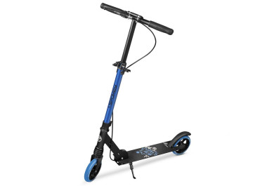 Spokey VACAY Pro Koloběžka s ruční brzdou, kolečka 145 mm, modrá
