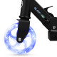 Spokey GO GLOW Svítící skládací koloběžka, kolečka 120 mm