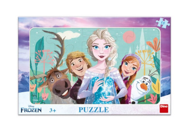 Deskové puzzle Dino 15 dílků - Frozen rodina