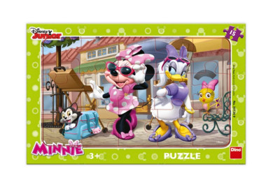Dino deskové puzzle 15 dílků - Minnie na Montmartru
