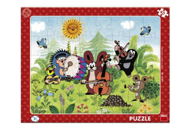 Deskové puzzle 40 dílků - Krtek a kapela