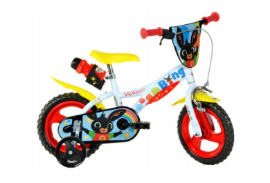 Dino Bikes Dětské kolo Králíček Bing, bílé, 12