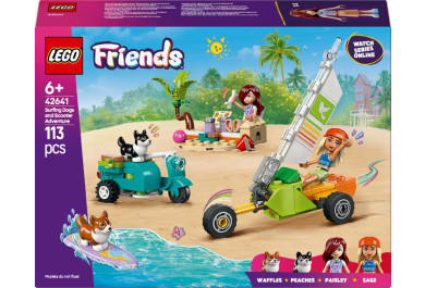 LEGO Friends 42641 Dobrodružství se surfujícími psy a skútrem