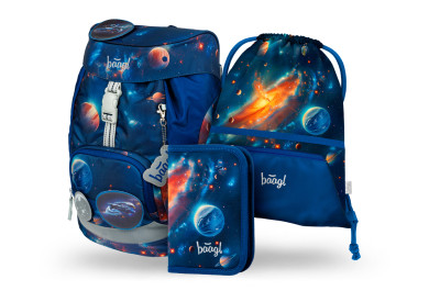 BAAGL SET 3 AIRY Vesmír: batoh, penál, sáček