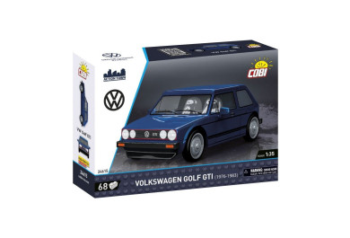 Cobi 24615 Volkswagen Golf GTI 1976, modrý, 1:35, 68 kostek