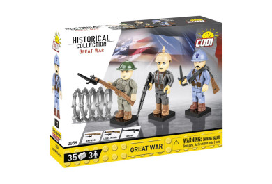 Cobi 2056 3 figurky s doplňky 1. světová válka, 35 kostek