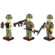 Cobi 2058, 3 figurky vojáků s doplňky D-DAY, 33 kostek