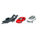 Welly Trailer set Porsche Macan, Porsche 911, 1:34