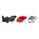 Welly Trailer set Porsche Macan, Porsche 911, 1:34