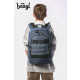 BAAGL SET 3 Skate Dust Blue: batoh, penál, sportovní taška