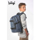 BAAGL SET 3 Skate Dust Blue: batoh, penál, sportovní taška