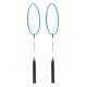 Badmintonová sada NILS NRZ001, rakety, nylonové letky, modrá