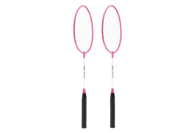 Badmintonová sada NILS NRZ001, rakety, nylonové letky, růžová