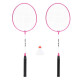 Badmintonová sada NILS NRZ001, rakety, nylonové letky, růžová