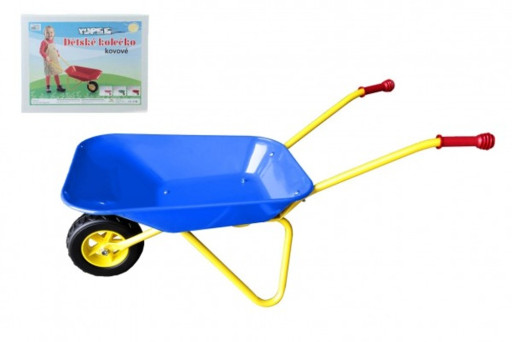 Dětské plechové kolečko 78 cm Yupee, Modré