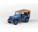 Cararama Ton Military Vehicle Blue With Sandy Soft Top 1:43
