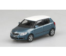 Abrex Škoda Fabia II (2006), bílá střecha, Šedá Satin Metalíza 1:43