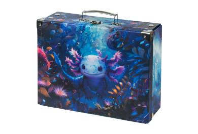 BAAGL Skládací školní kufřík Axolotl s kováním