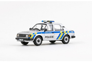 Abrex Škoda 120L (1984) Policie, stříbrná barva 1:43