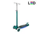 NILS Fun HLB1310 Dětská tříkolová koloběžka s LED, zelená