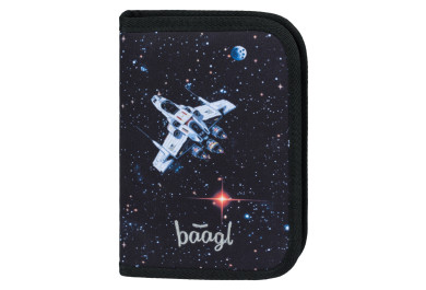 BAAGL Školní penál jednopatrový Pixel Space