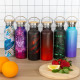 BAAGL Termoláhev s bambusovým víčkem Leafs, 500 ml