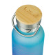 BAAGL Termoláhev s bambusovým víčkem Gradient modro-fialová, 500 ml