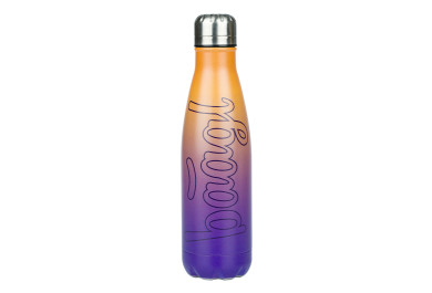 BAAGL Termoláhev s kovovým víčkem Gradient žluto-fialová, 500 ml