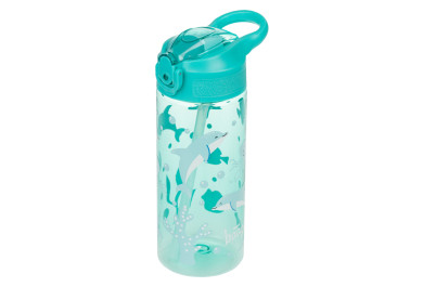 BAAGL Tritanová láhev na pití s brčkem Delfín 500 ml