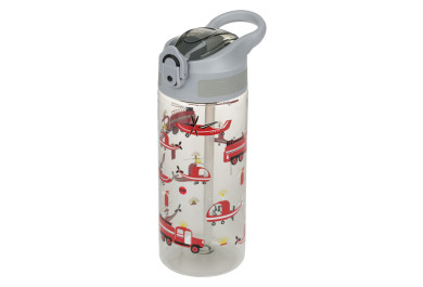 BAAGL Tritanová láhev na pití s brčkem Záchranáři 500 ml