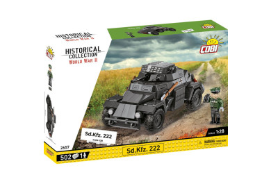 Cobi 2657 II WW Sd.Kfz. 222, 1:28, 502 kostek
