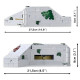 COBI 3136 Německý bunkr Regelbau 667, 1:35, 642 kostek a 2 figurky