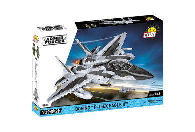 Cobi 5900 Armed Forces Boeing F-15EX Eagle II, 1:48, 739 kostek, 2 figurky