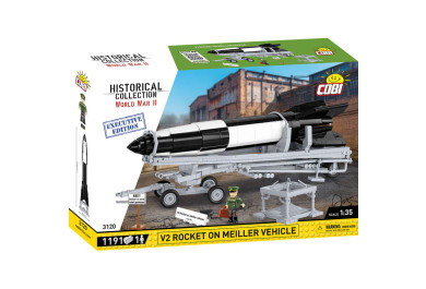 COBI 3120 II WW Raketa V2 na podvozku Meiller, 1:35, 1191 kostek